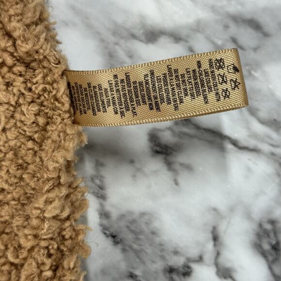 Skims Cozy Light Brown Cropped Tank Top Womens Medium Fuzzy Soft Stretch - Picture 4 of 6